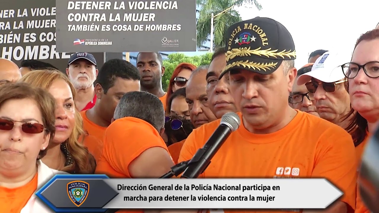 Dirección General de la PN participa en marcha para detener la violencia contra la mujer nacional b