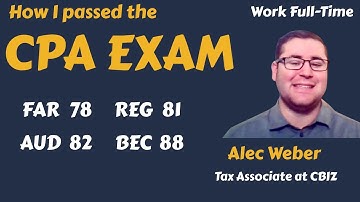 How I passed the CPA Exam while working full time?