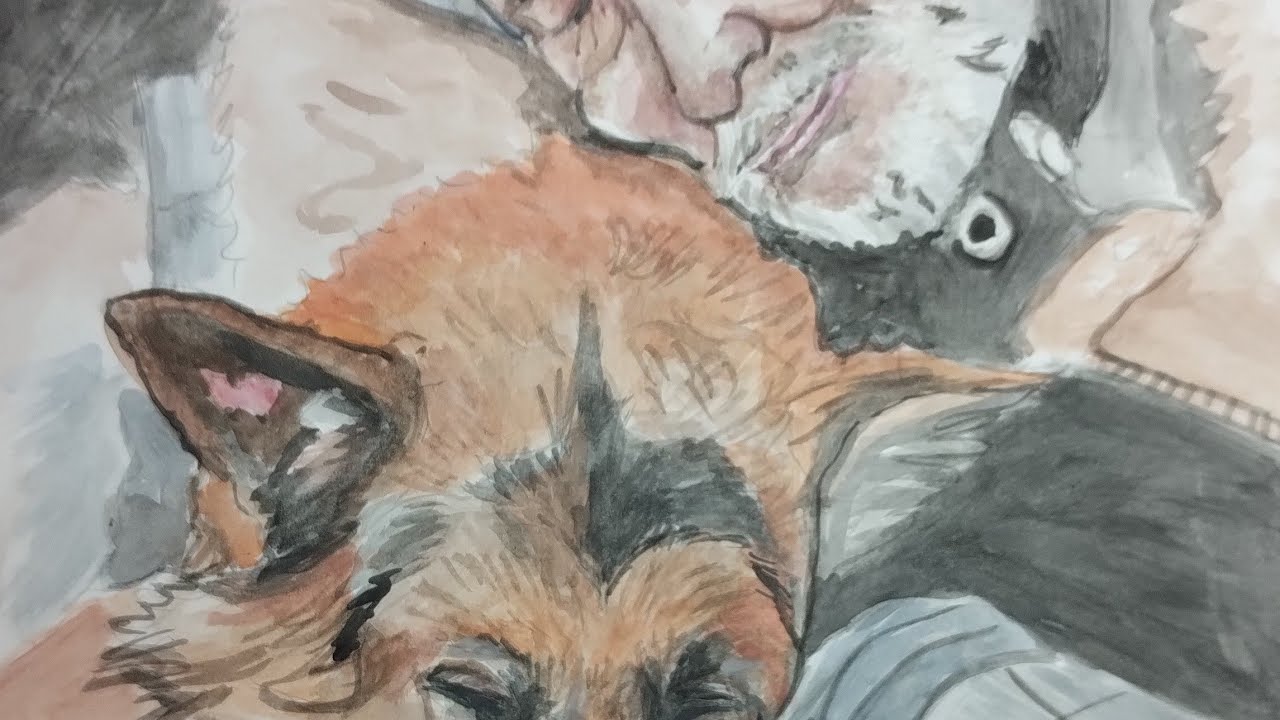 Disegno con acquarello fatto da   Edna Moraes
