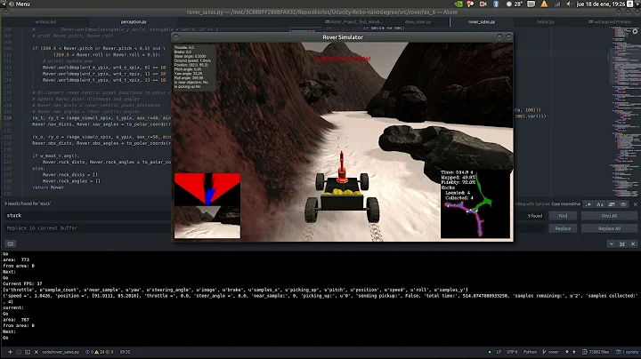 Udacity Rover Search & Sample Return project
