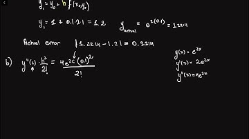 Math245: Chapter 6.1 Ex. 13 Part A | Local and Global Error in Euler’s Method