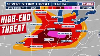 Rare Level 4 out of 5 Severe Weather Threat Targets the Midwest as Potential Outbreak Looms