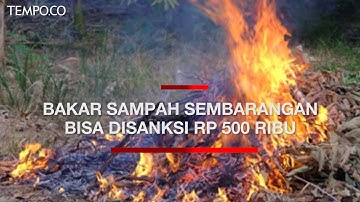 Warga Bakar Sampah Sembarangan, Pemprov DKI: Bisa Disanksi Rp 500 Ribu