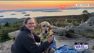 Ohio woman guide dog explore Acadia and beyond