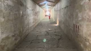Tunnel at the Osirion at Abydos in Egypt