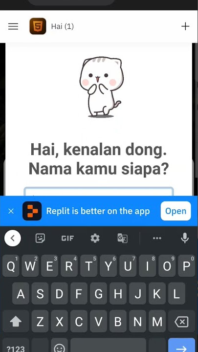 gombal dengan script html