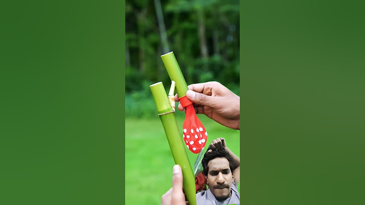 DIY Bamboo Creations with Single Balloone Slingshots#Bamboo #Diy #Slingshots#Bambooart #funny