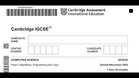 IGCSE Computer science  0478 Paper 2 October November 2024 qp 22