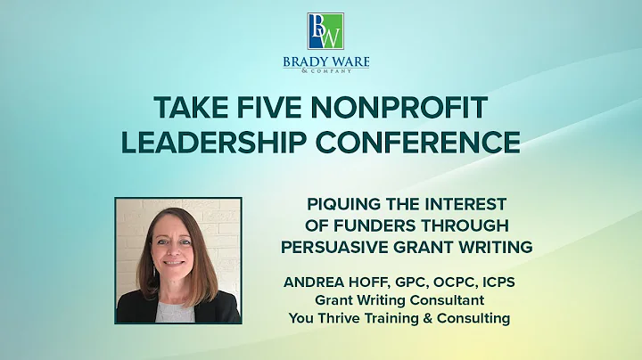 Piquing the Interest of Funders Through Persuasive...