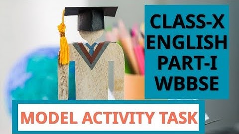 class 10 English model activity task part-1 solved paper||#WBBSE