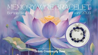 Casual Beading Memory Wire Bracelet Tutorial using Bargain Bead Box Feb 2025