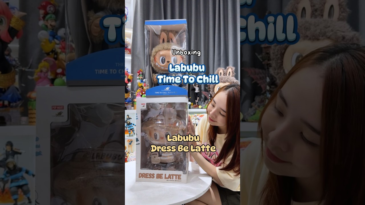 【開封済み】 POPMART Labubu LATTE POPMART LABUBU THE MONSTERS-DRESS BE LATTE Vinyl Plush Doll