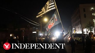 Post-election protests flare after Trump falsely declares victory