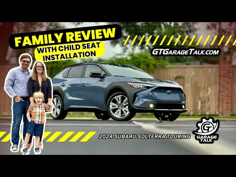 2024 Subaru Solterra Touring Family Review with Child Seat Installation