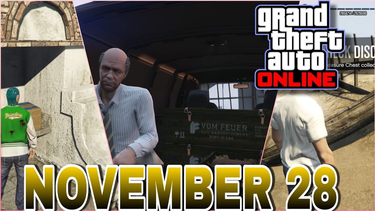 GUN VAN, SHIPWRECK & G'S CACHE LOCATION TODAY NOVEMBER 28