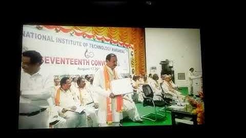 NIT Warangal Convocation 2017-19