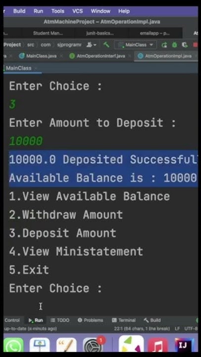 ATM Machine in Java | Java Projects | Mini Project for Studnets in Java ...