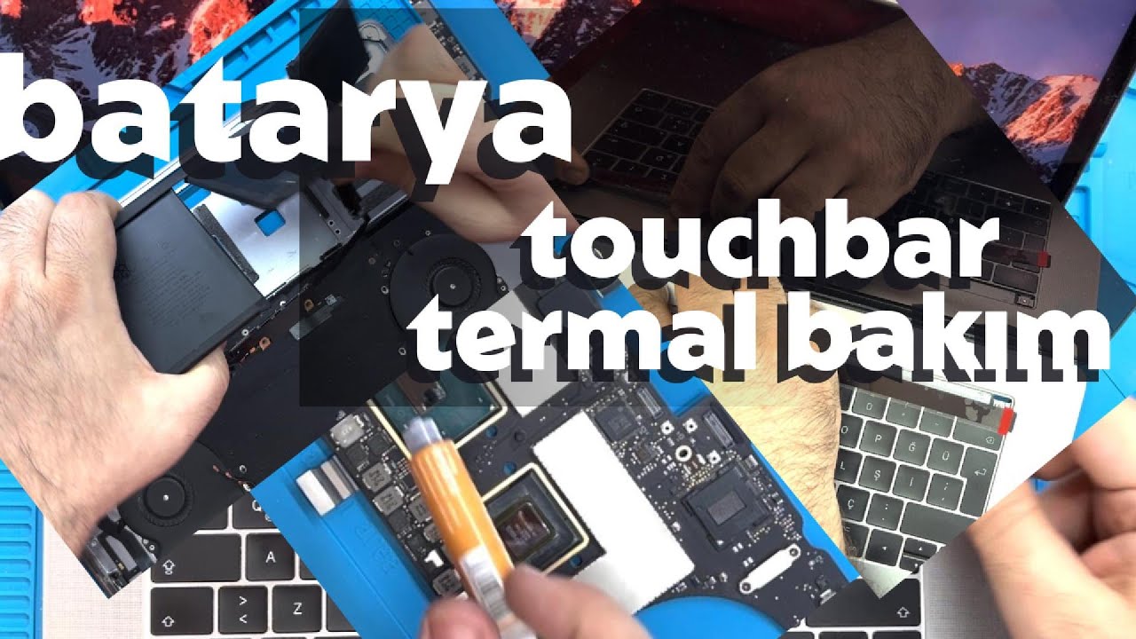 MacBook Pro 15 inç, 2017 ( A1707 ) Touch Bar, Batarya Değişimi ve ...