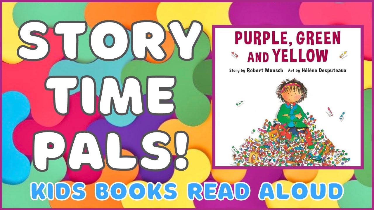 📚Kids Books Read Aloud PURPLE, GREEN AND YELLOW Story Time Pals