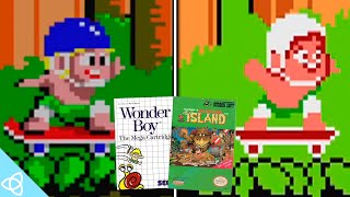 Wonder Boy (Master System) vs. Adventure Island (NES) | Side by Side screenshot 4