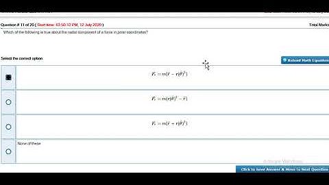 Grand Quiz of Mth404