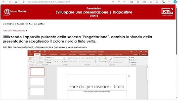 Simulazioni ECDL/ICDL - Modulo Presentation - Sezione 2, sviluppare una presentazione