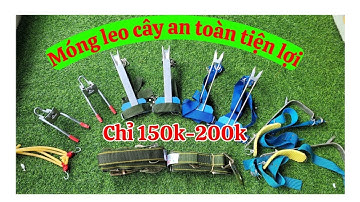 Giới Thiệu Các Mẫu Guốc Trèo Cây 2 Đinh Mới 2024 - Dụng Cụ Trèo Cây Đa Năng / Dây Đai An Toàn 150K