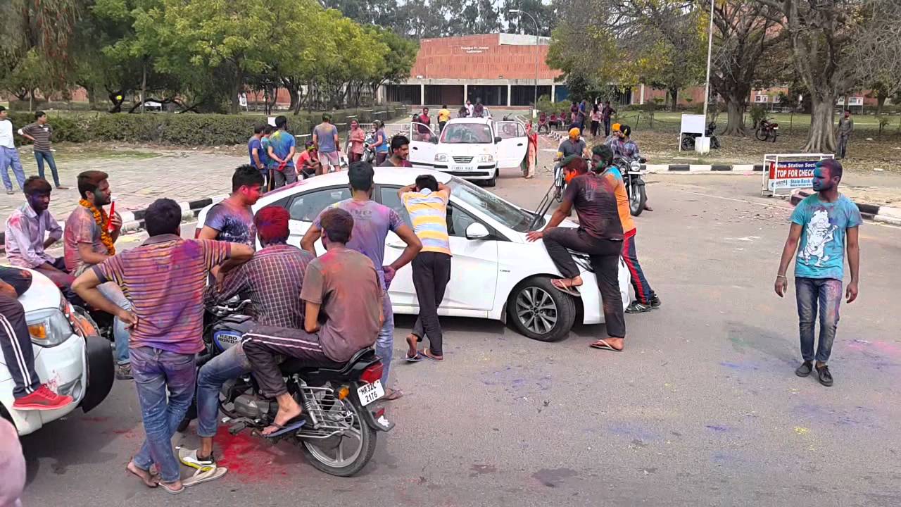 PANJAB UNIVERSITY CHD HOLI