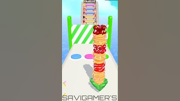 Pancake run (lvl 52-53) | mini games #shorts #Androidgames #iOSgames