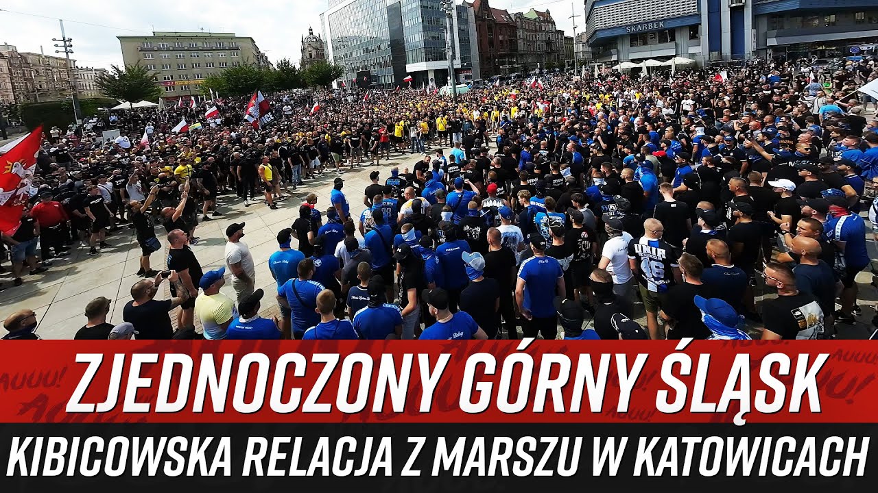 Zjednoczony Górny Śląsk - kibicowska relacja z marszu w Katowicach (19.07.2025)