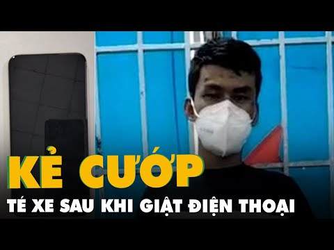 Video Tên cướp đen đủi giật điện thoại bất thành còn té xe - youtube