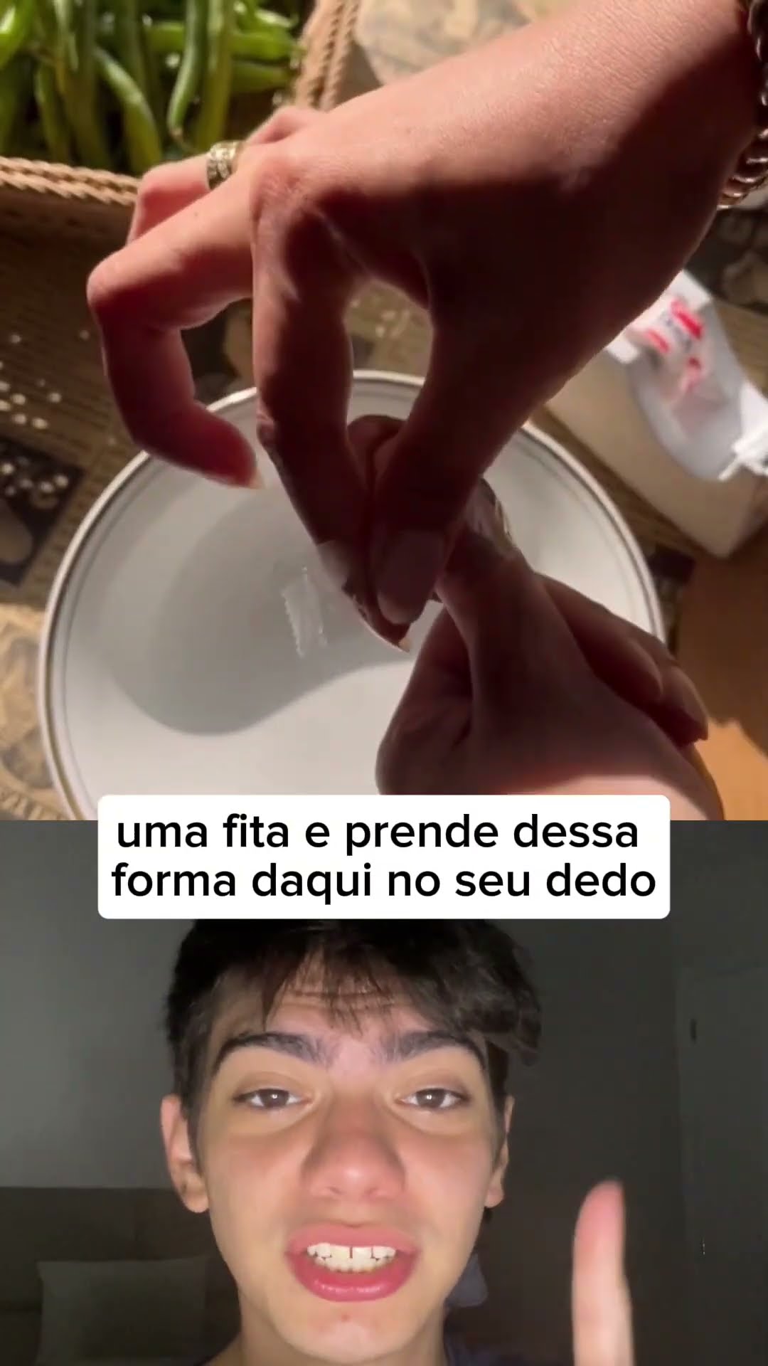 Sem cortes na cozinha! ?⚠️ Prenda uma colher no dedo e facilite sua vida. Você usaria essa ideia?