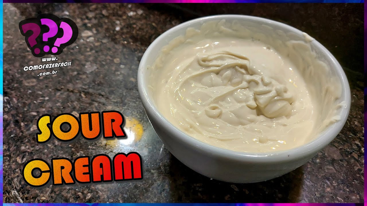 Aprenda como preparar sour cream molho branco para receitas