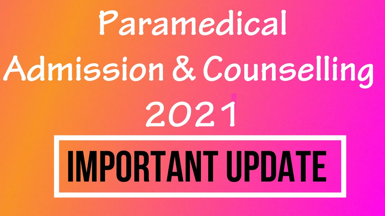 TN Paramedical Admission 2021|Paramedical Counselling| Nursing Admission| Paramedical Courses
