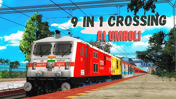 9 IN 1 Crossing at UMROLI | Broad Gauge Productions | MSTS | OPENRAILS