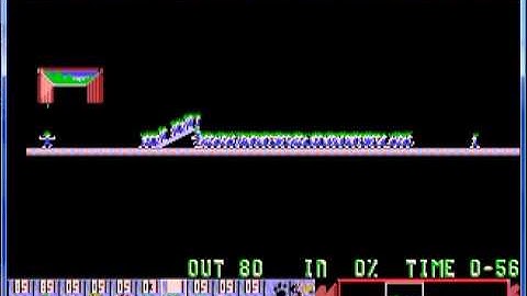 Lemmings 1 Tricky Level 24 Tightrope City