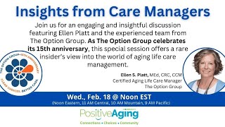 Insights from Care Managers: The Option Group 15th anniversary