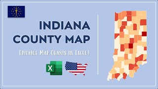 Indiana County Map in Excel - Counties List and Population Map screenshot 2