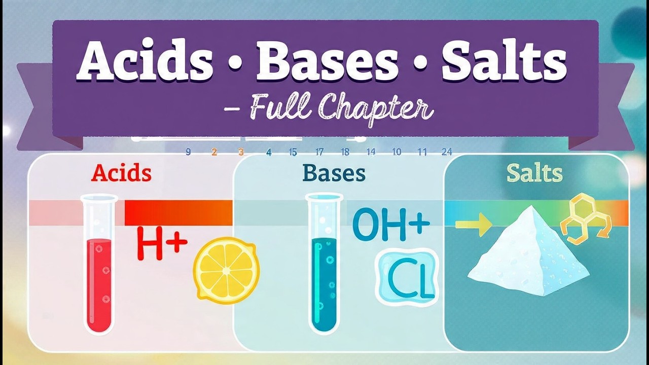 🎯Class 10 Science Chapter 2 | Acids, Bases and Salts | Full Chapter in One Shot 🔥 | Plasma Classes