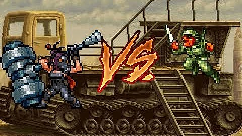 Metal Slug Attack Animation: Yoshino vs Rebel Soldier Short Battle