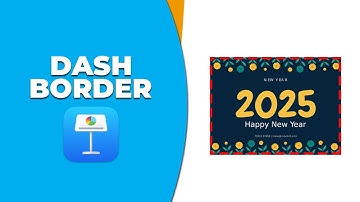 How to add dash border to photo in keynote