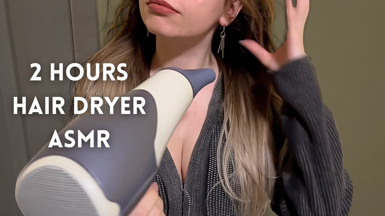 Melt Away the Stress - Hair Dryer Sound ASMR 2 Hours