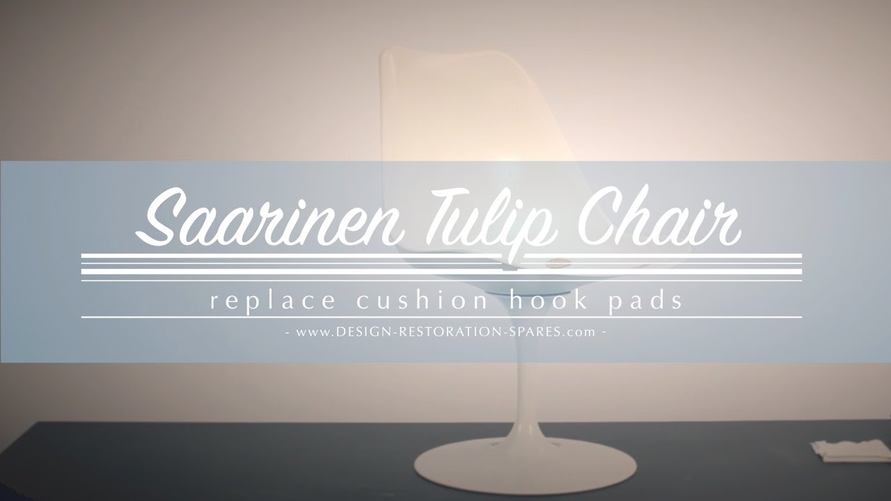 Eero Saarinen Tulip Chair Replace Cushion Hook Pads Youtube