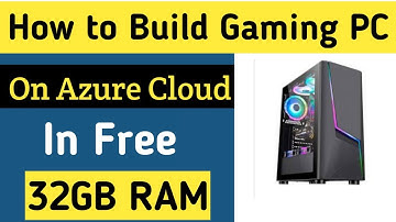 How to Build a Gaming PC on Azure Cloud Free || Gaming PC on Cloud