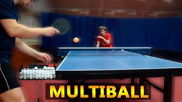 Table Tennis Multiball Training with Pongfinity