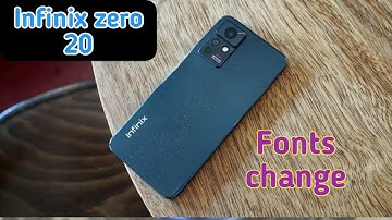 Font Setting In Infinix Zero 20, Font Size Change In Infinix Zero 20, How To Change Font Style I