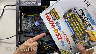 intel Pentium G850 GIGABYTE H61M-DS2 Sandisk SSD AMD RX570 replace Motherboard