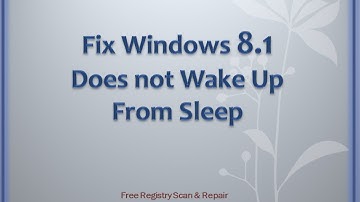 Fix Windows 8.1 Does not Wake Up From Sleep