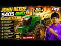John Deere 5405 4WD 😱 63HP Beast | Full Power Review 🔥 #johndeere #johndeeretractor