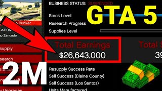 قراند 5 - بيع بضاعة البانكر هلابي يدبل 2M وزيادة GTA 5